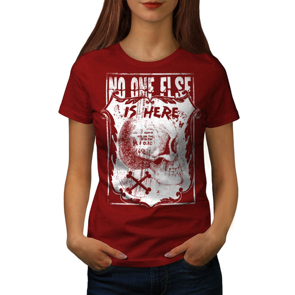Monster Skull Grave Womens T-Shirt