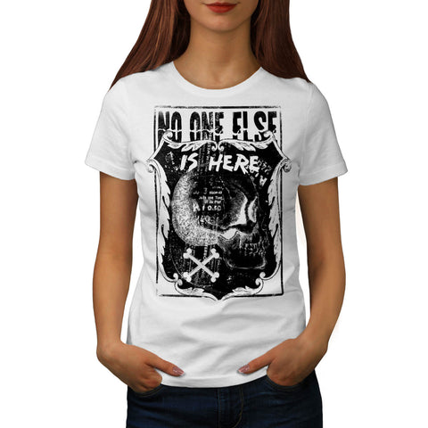 Monster Skull Grave Womens T-Shirt