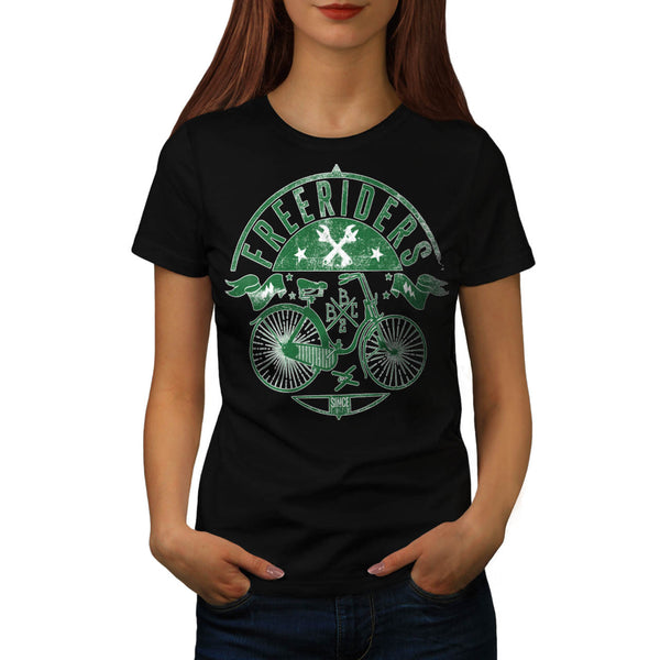 Free Riders Bike Gang Womens T-Shirt