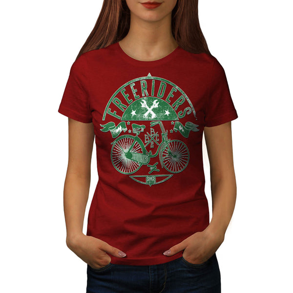 Free Riders Bike Gang Womens T-Shirt