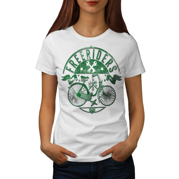 Free Riders Bike Gang Womens T-Shirt