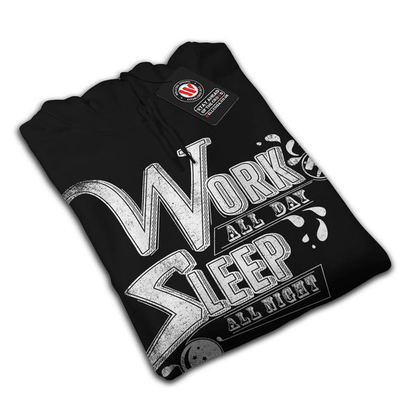Work Day Sleep Night Mens Hoodie