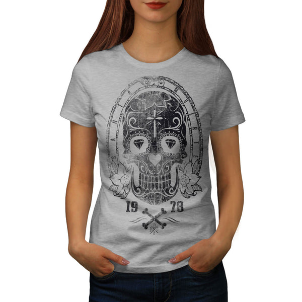 Deadly Skull Tattoo Womens T-Shirt