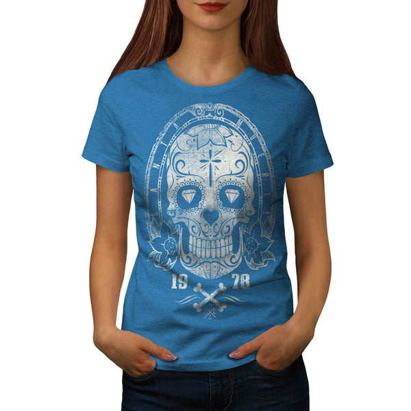 Deadly Skull Tattoo Womens T-Shirt