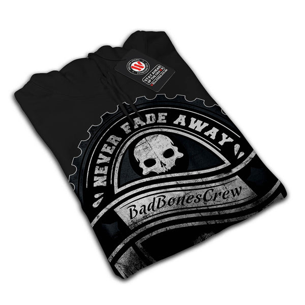 Never Fade Away Skull Mens Hoodie