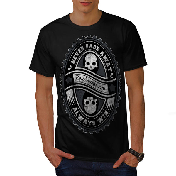 Never Fade Away Skull Mens T-Shirt