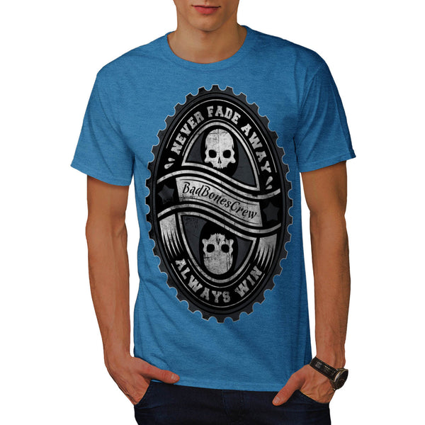 Never Fade Away Skull Mens T-Shirt