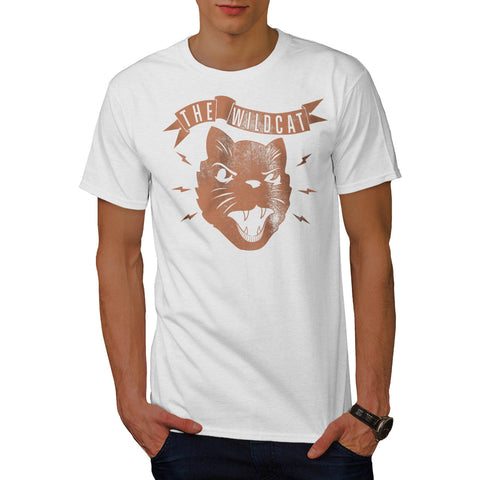 Wild Pussy Cat Attack Mens T-Shirt