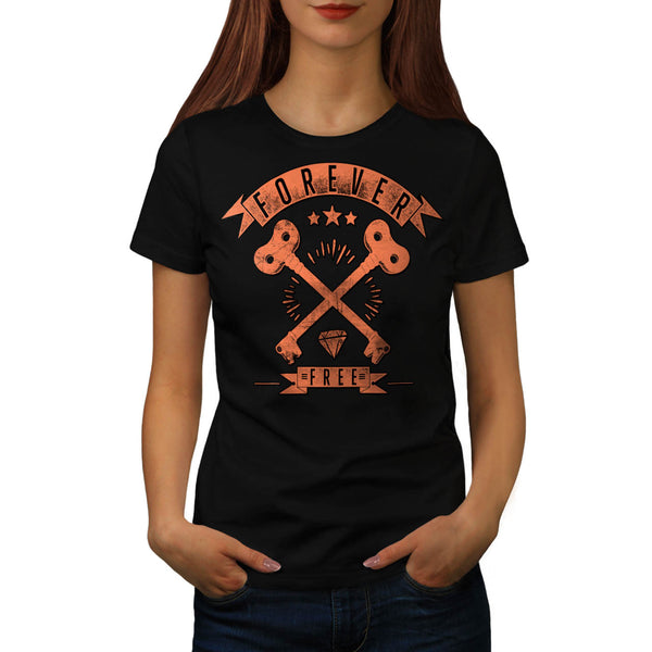 Forever Free Diamond Womens T-Shirt