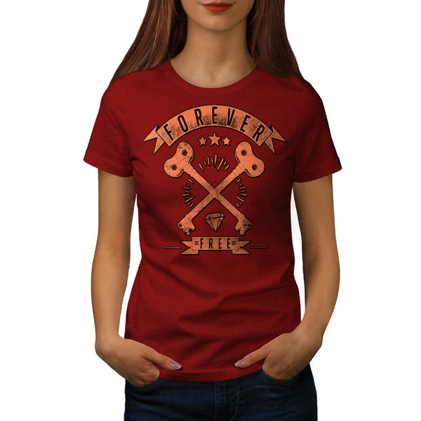 Forever Free Diamond Womens T-Shirt