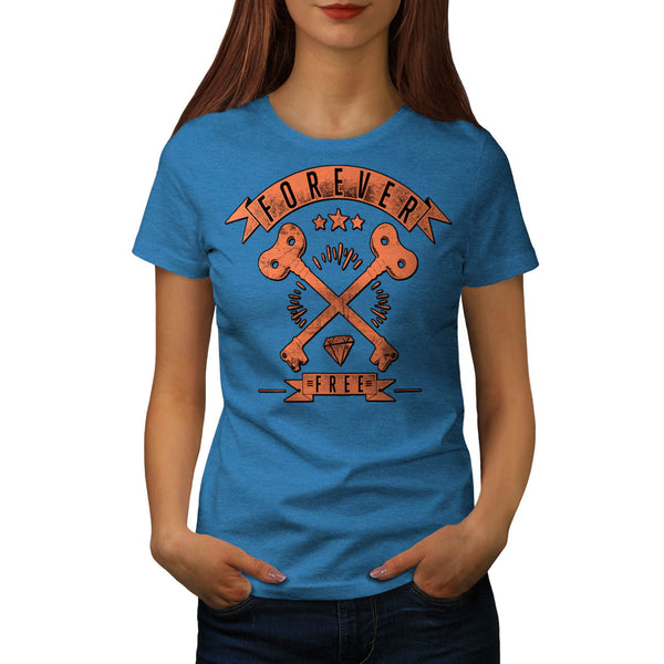 Forever Free Diamond Womens T-Shirt