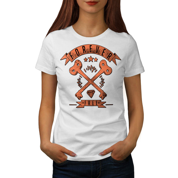 Forever Free Diamond Womens T-Shirt