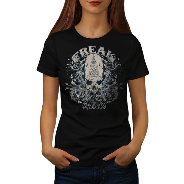 Freak Skull Garden USA Womens T-Shirt
