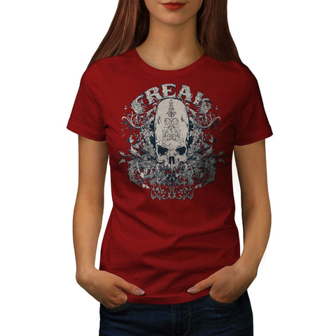 Freak Skull Garden USA Womens T-Shirt