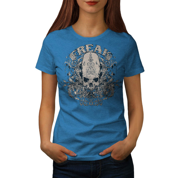 Freak Skull Garden USA Womens T-Shirt