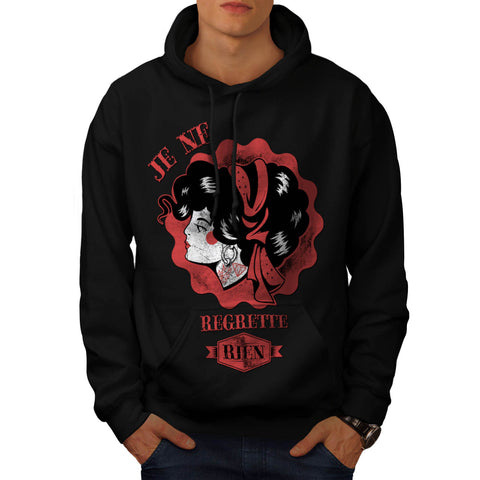 French Song Cute Lady Mens Hoodie