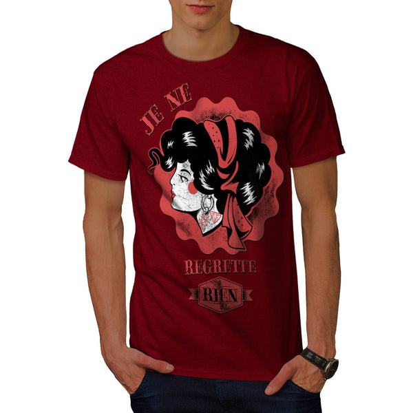 French Song Cute Lady Mens T-Shirt