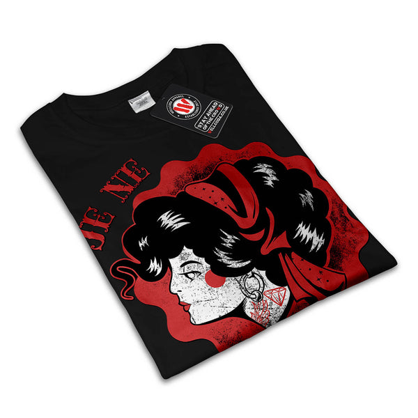 French Song Cute Lady Womens T-Shirt