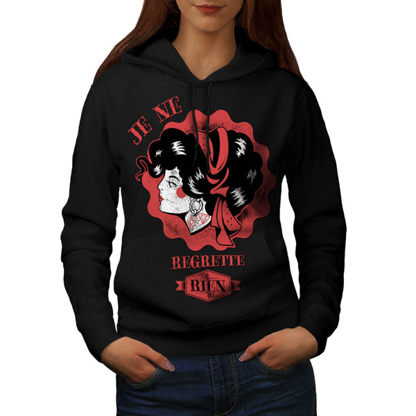 French Song Cute Lady Womens Hoodie