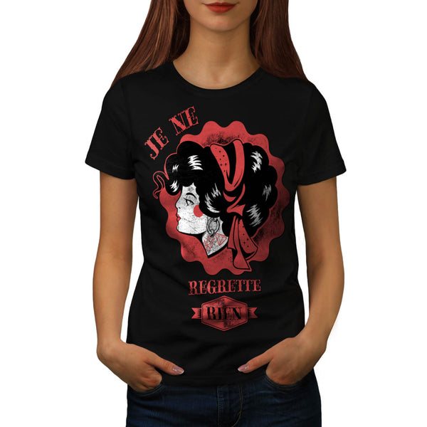 French Song Cute Lady Womens T-Shirt