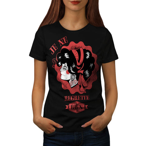 French Song Cute Lady Womens T-Shirt
