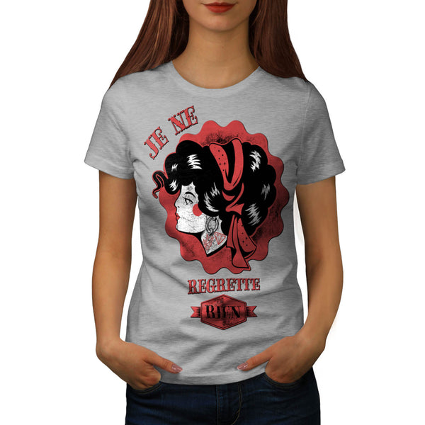 French Song Cute Lady Womens T-Shirt