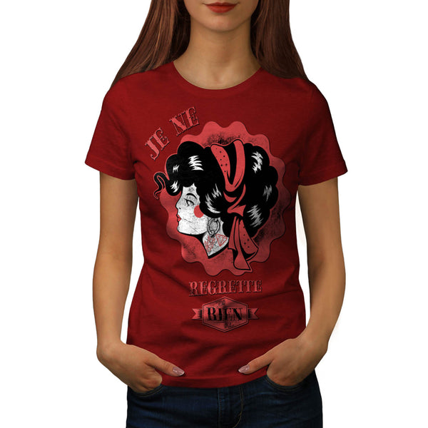 French Song Cute Lady Womens T-Shirt