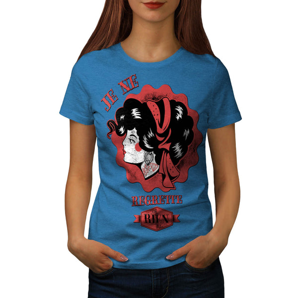 French Song Cute Lady Womens T-Shirt