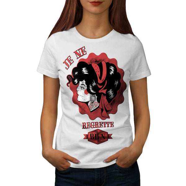 French Song Cute Lady Womens T-Shirt