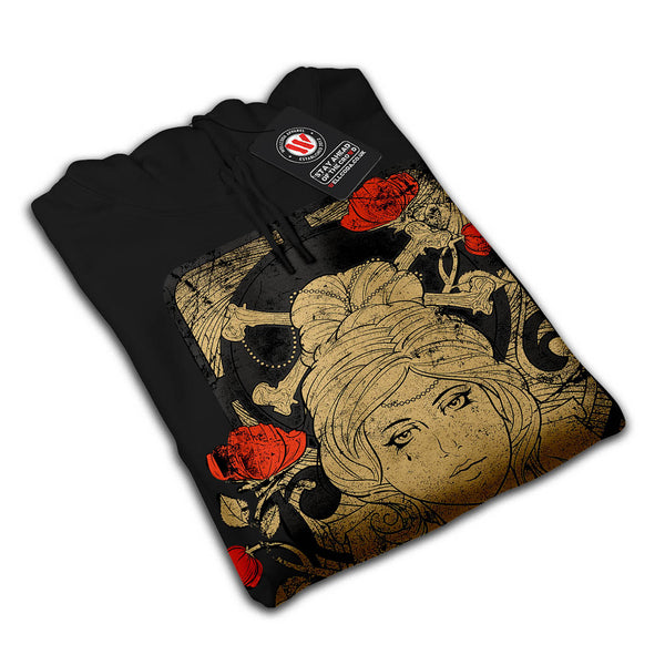 Lady Queen Tear Card Mens Hoodie