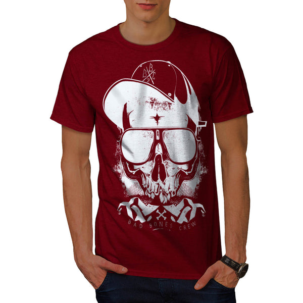 Swag Skull Shades Cap Mens T-Shirt