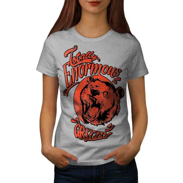 Grizzly Brown Bear Womens T-Shirt