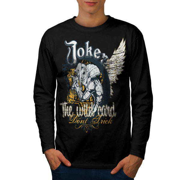 Trick The Joker Card Mens Long Sleeve T-Shirt