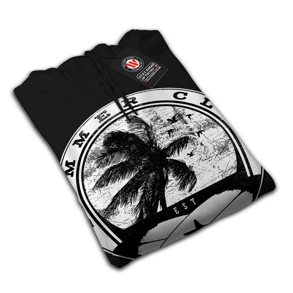 Summer Surf Waves USA Mens Hoodie