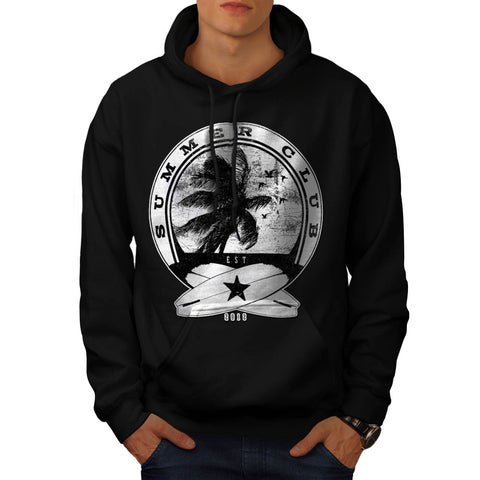 Summer Surf Waves USA Mens Hoodie