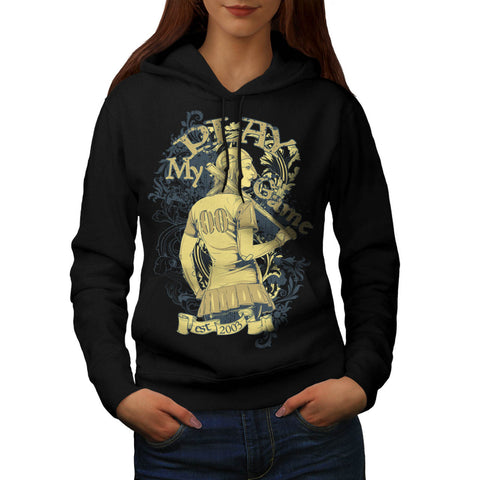 Game Baseball Home Run Womens Hoodie