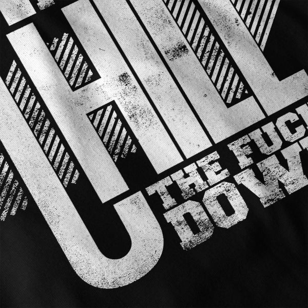 Chill Down Slogan Mens Hoodie