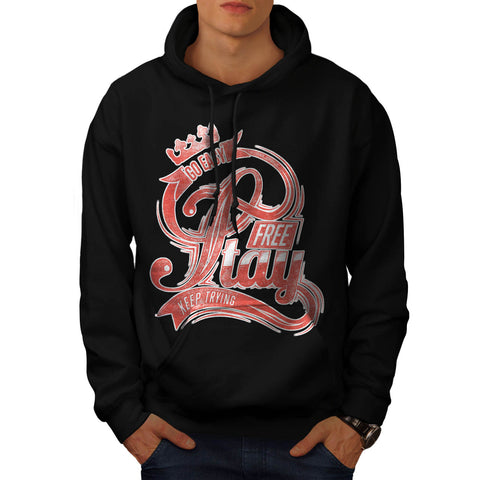 Go Easy Stay Free Mens Hoodie
