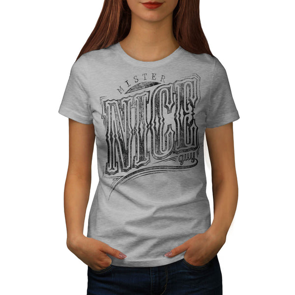 Mister Nice Guy Font Womens T-Shirt