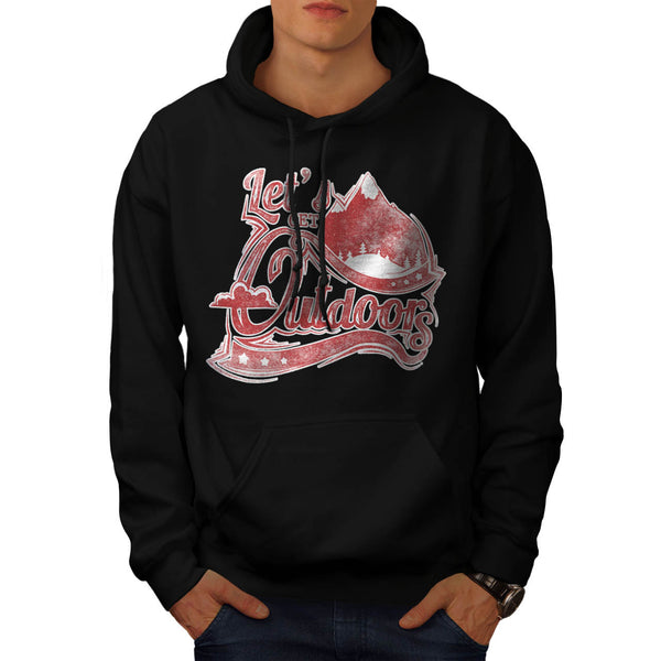 Outdoors Camping Tent Mens Hoodie