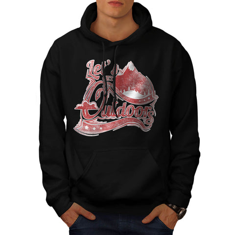 Outdoors Camping Tent Mens Hoodie