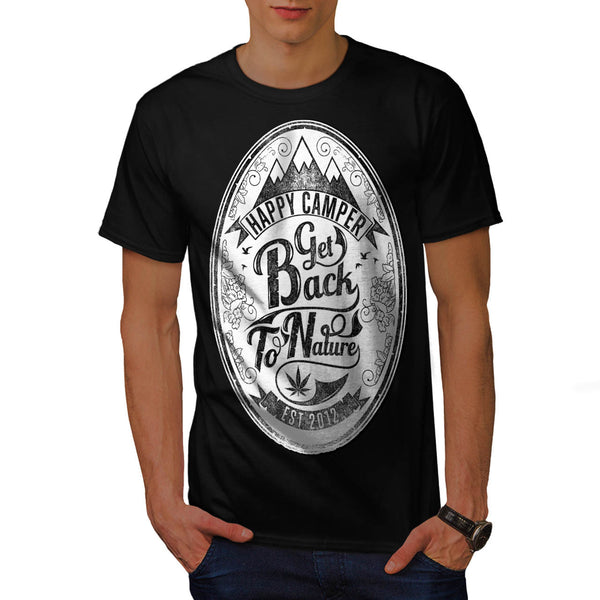 Happy Camper Nature Mens T-Shirt