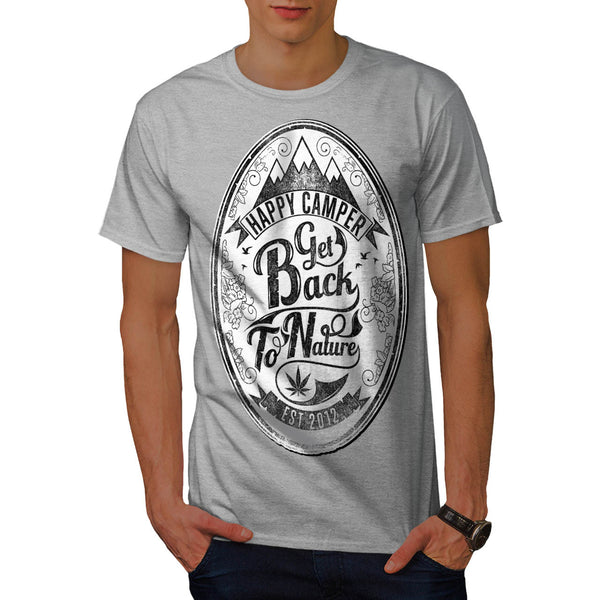 Happy Camper Nature Mens T-Shirt