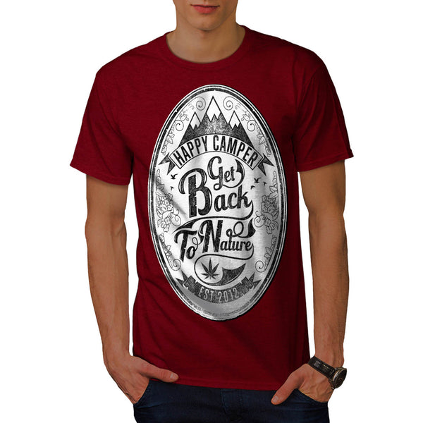 Happy Camper Nature Mens T-Shirt