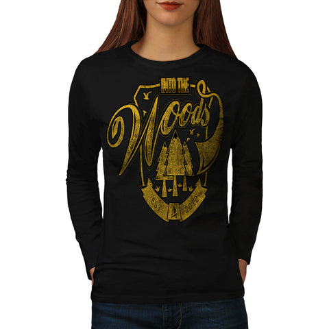 Into The Woods Camp Womens Long Sleeve T-Shirt