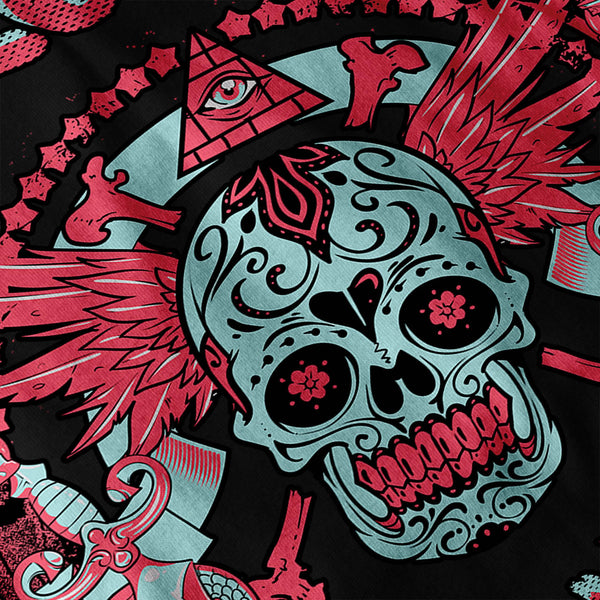Frozen In Time Skull Womens Hoodie