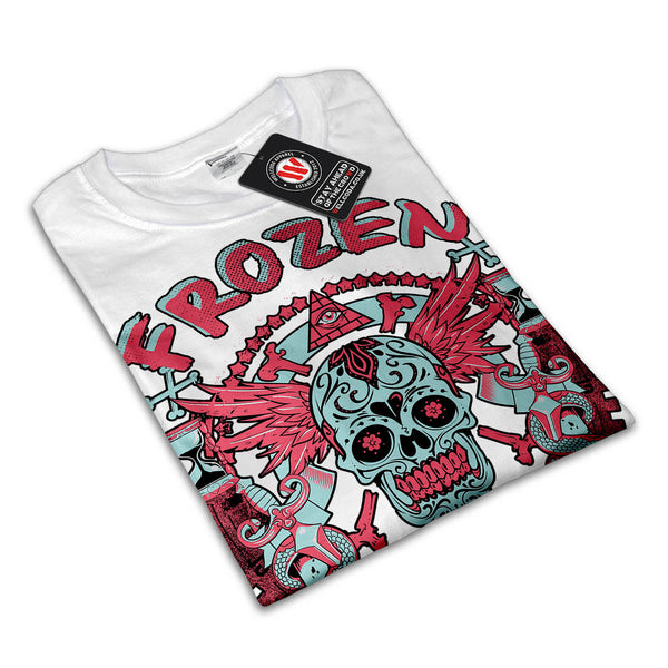 Frozen In Time Skull Womens T-Shirt