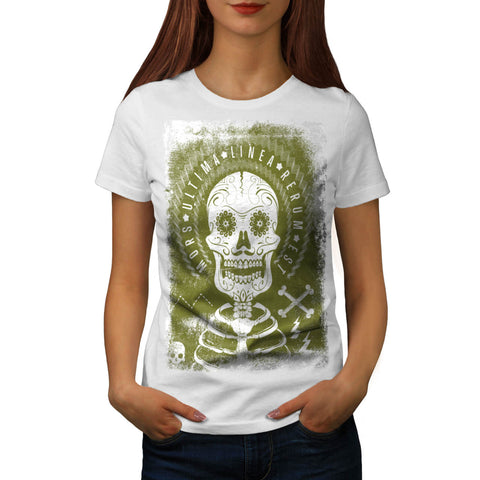 Skeleton Latin Dead Womens T-Shirt