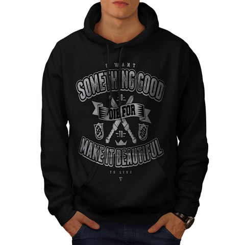 Beautiful Live Death Mens Hoodie