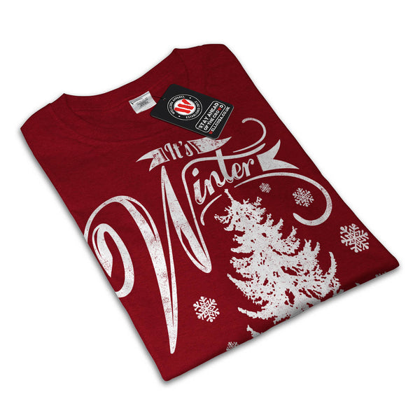 Winter Time Xmas Snow Mens T-Shirt